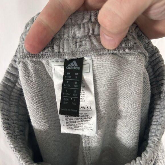 ADIDAS X Disney Sweatpants Girls Small Grey Princesses Pull On Drawstring Pocket - Picture 8 of 9